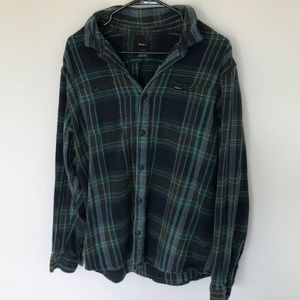 RVCA Flannel plaid striped